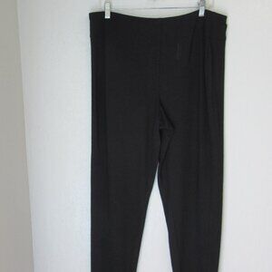J Jill Black Wearever Collection Large Petite Pullon Slim Leg Pants